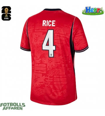 England Declan Rice #4 Bortatröja VM 2026 Kortärmad